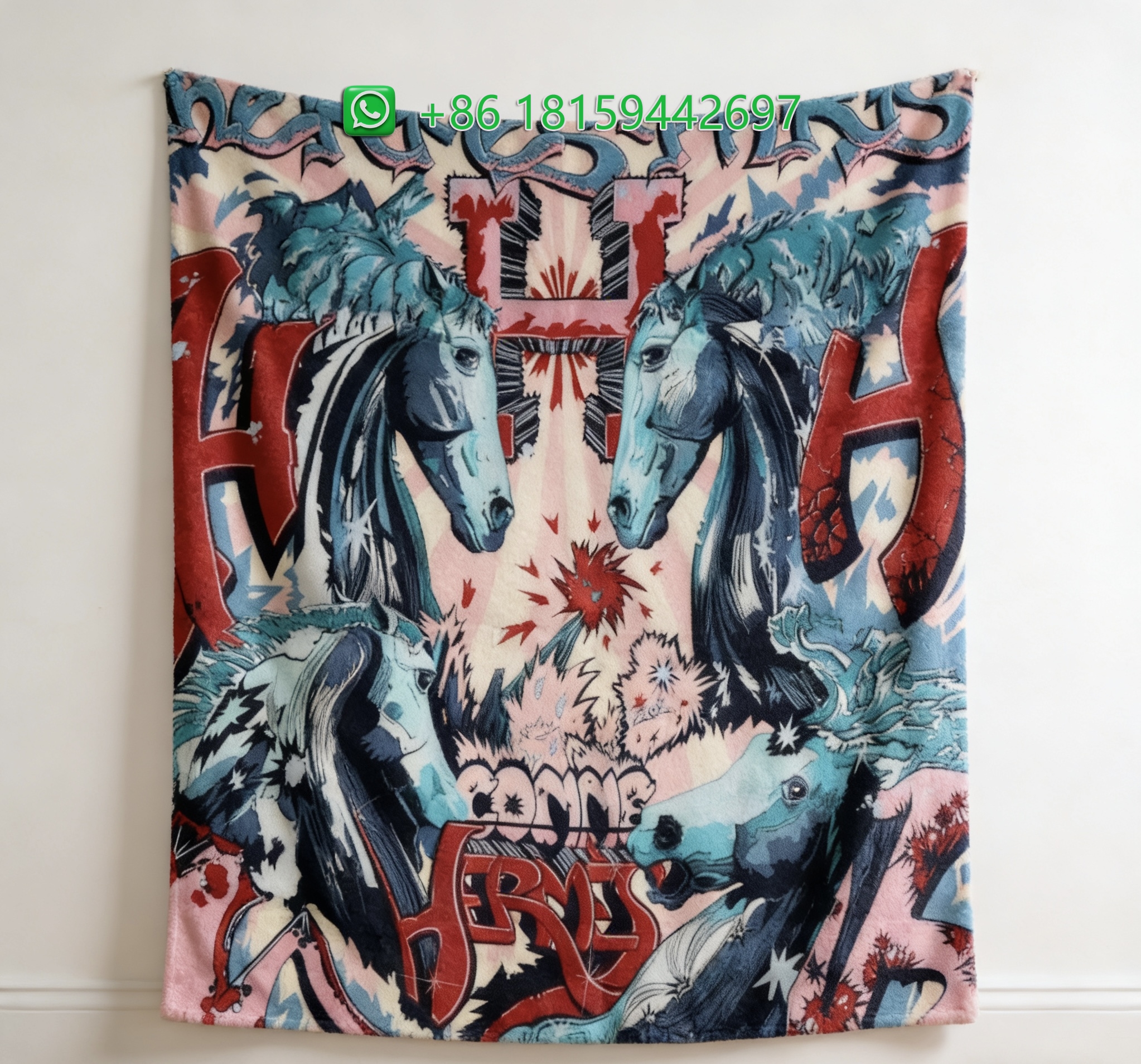 Hermes Throw Blankets